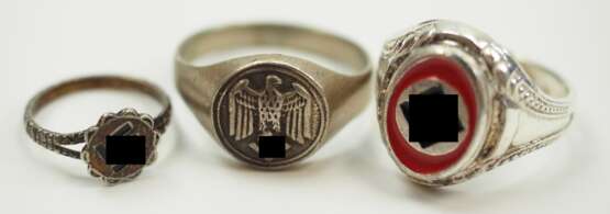 3. Reich: Patriotischer Ring - 3 Exemplare. - фото 1