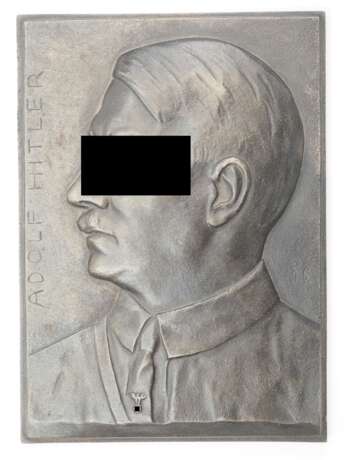 Adolf Hitler Eisenguss Plakette. - фото 1