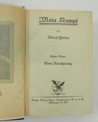 Hitler, Adolf: Mein Kampf - 3 Seiten Goldschnitt.