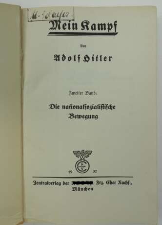 Hitler, Adolf: Mein Kampf - 2 Bände. - photo 3