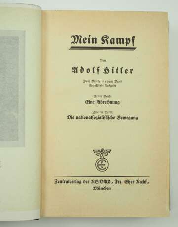 Hitler, Adolf: Mein Kampf - 3 Exemplare. - photo 3