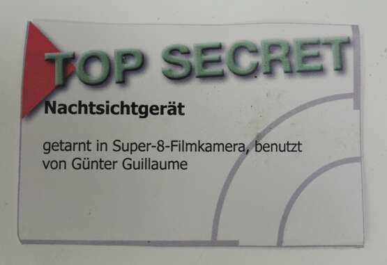 Spionage Sammlung - DDR: Nachtsichtgerät in Film-Kamera. - photo 2