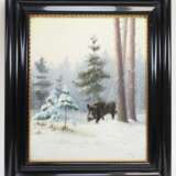 Bauer, K. A. (1885): Keiler in Winterlandschaft. - Foto 2