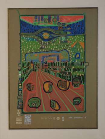 Hundertwasser, Friedensreich (1928-2000): Straße der Überlebenden. - photo 1