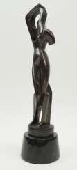 Archipenko, Alexander (1887-1964): Bronze Akt - sich die Haare kämmend.