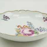 Meissen: Obstschale mit Blumendekor, um 1800 - 1. Wahl. - Foto 2