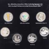 BRD: FIFA Fussball WM Deutschland 2006 SILBER Münzen Set, im Präsentationsetui. - photo 2