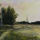 Летний вечер. После купания. Canvas on the subframe Oil paint Realism Summer landscape Byelorussia 2006 - photo 4