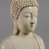 Blanc-de-Chine-Figur des Buddha Shakyamuni im Sarnath-Stil - photo 2