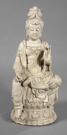 Blanc-de-Chine-Figur eines Bodhisattvas - фото 1