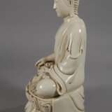 Blanc-de-Chine-Figur des Buddha Amitabha - photo 4