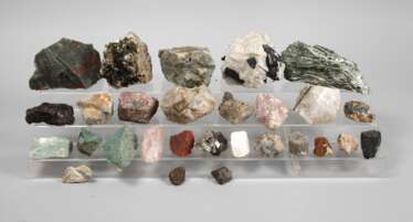 Mineraliensammlung und Diamantkristalle weltweit