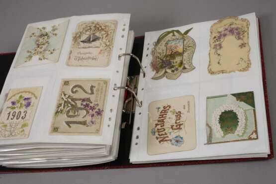 Sammlung Anlasskarten um 1900 - Foto 3