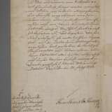 Amtliches Schreiben Dresden 1752 - Foto 3