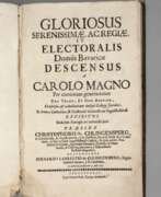 Каталог товаров. Gloriosus Serenissimae, Acregiae, et Electoralis