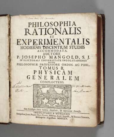 Philosophia Rationalis 1755 - Foto 1