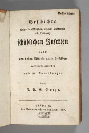 Schädliche Insekten 1787 - photo 1