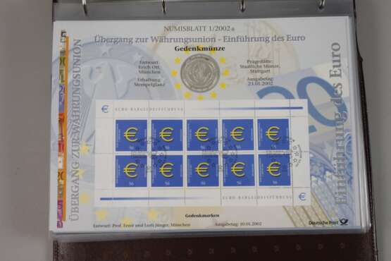 Konvolut Numisblätter DM und Euro - photo 3