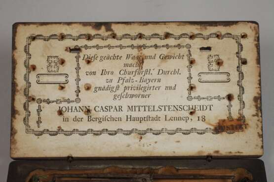 Münzwaage Caspar Mittelstenscheidt Lennep - photo 3