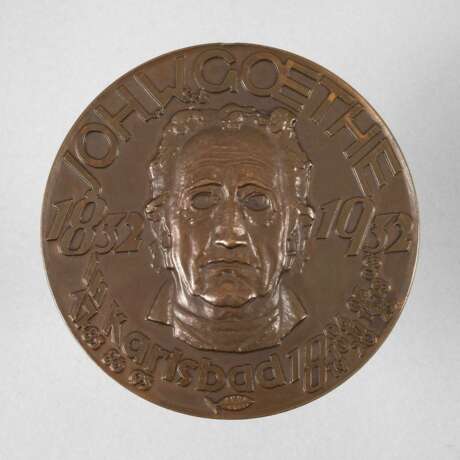 Medaille Karlsbad auf Goethe - Foto 1