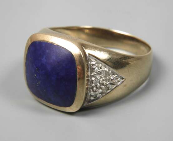 Herrenring mit Lapislazuli - photo 1