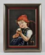 Изделия из фарфора. Bildplatte Kinderportrait