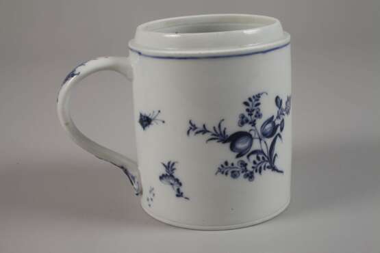 Meissen Walzenkrug "Blaue Blumen und Insekten" - photo 2