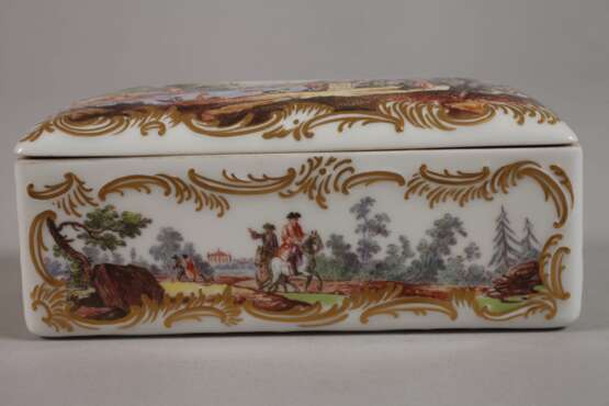 Meissen Tabatiere Figurenmalerei - Foto 3