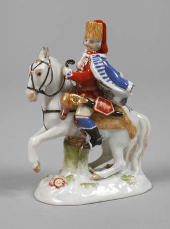 Meissen Miniatur "Husar zu Pferde" - Foto 1