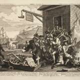 William Hogarth, "France Plate I - Die Invasion" - photo 1