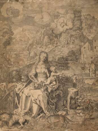 Aegidius Sadeler, Madonna mit Kind in Landschaft - Foto 1