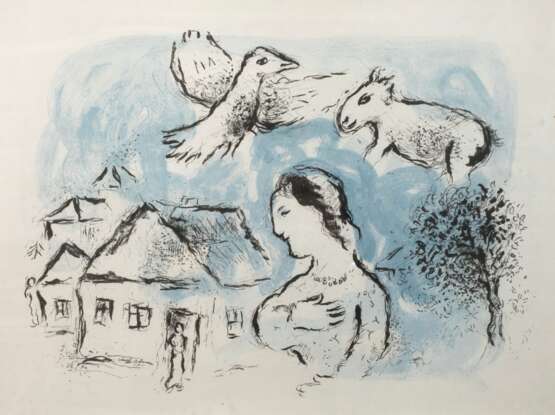 Marc Chagall, "Le Village" - Foto 1