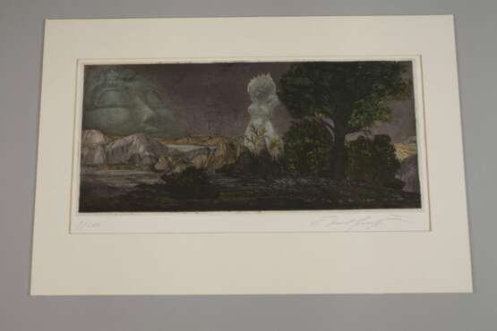 Ernst Fuchs, "Zyklopische Landschaft" - Foto 2