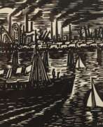 Overview. Frans Masereel, Industrielandschaft an der Elbe