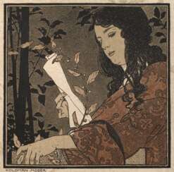 Koloman Moser, Lesendes Mädchen