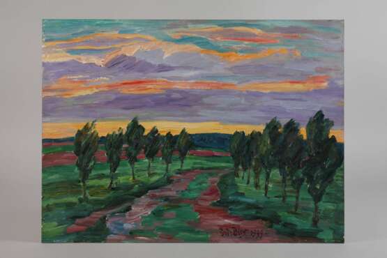 Fredo Bley, "Landschaft im Abendlicht" - photo 2