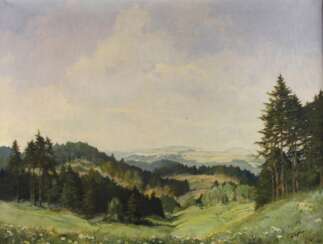 Kurt Geipel, Blick von der &quot;Warth&quot; in Jößnitz