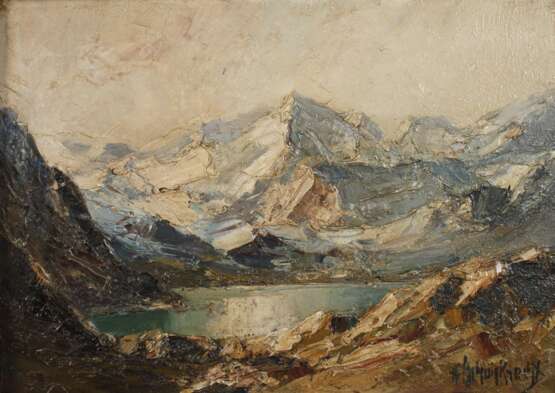 Adolf Schuhknecht, Alpiner Bergsee - Foto 1