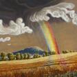 Werner Franz, &quot;Grumbach – Ortsausgang mit Regenbogen&quot; - Now at the auction