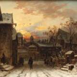 Johann Barthol. Duntze, Winterabend in der Stadt - photo 1