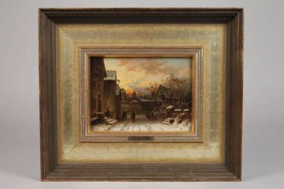 Johann Barthol. Duntze, Winterabend in der Stadt - photo 2