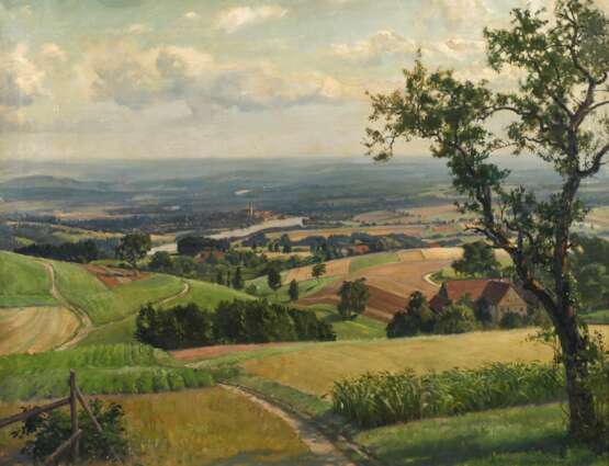 Albert Bitterlich, "Landschaft am Inn" - фото 1