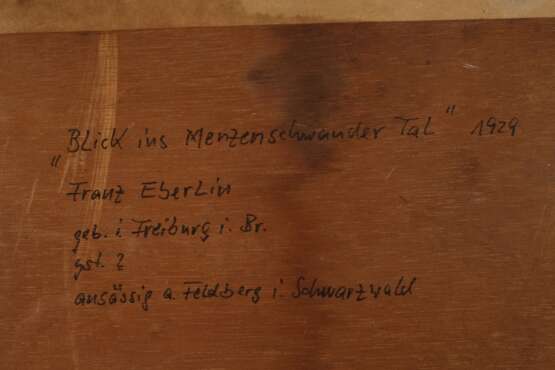 Franz Eberlin "Blick in Menzenschwander Tal" - Foto 5