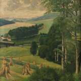 Eugen Hönig, Sommerlandschaft mit Strohpuppen - Foto 1