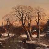 Helmut Kips, Winterlandschaft im Abendrot - Foto 1