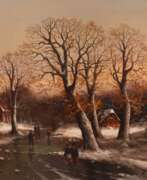 Обзор. Helmut Kips, Winterlandschaft im Abendrot