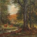 H. Schwaiger, Rehe im herbstlichen Wald - photo 1