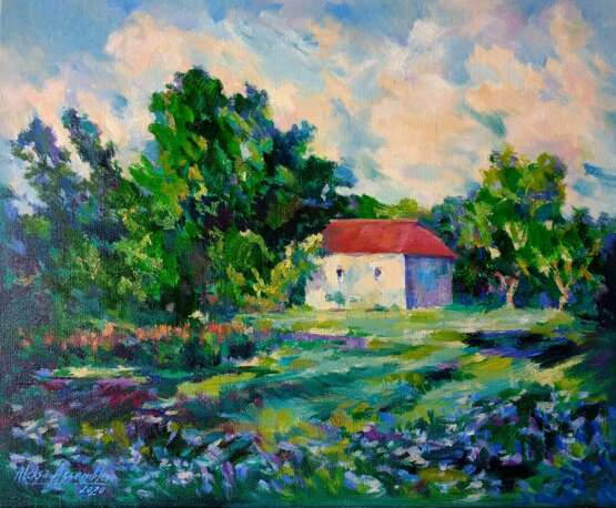 Provinces. Stretched canvas Oil Impressionism Landscape painting Ukraine 2020 - photo 1