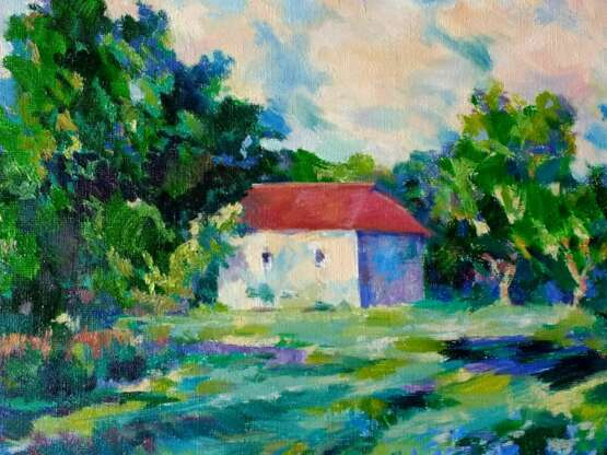 Provinces. Stretched canvas Oil Impressionism Landscape painting Ukraine 2020 - photo 2