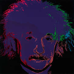 Steve Kaufman. Einstein (From: Hommage to Genius Series)